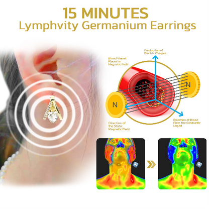 (🔥DERNIER JOUR DE VENTE -80% DE RÉDUCTION) Boucles d'oreilles germanium Histone Lymphvity MagneTherapy